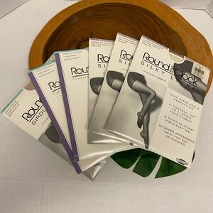 Round the Clock Lycra Pantyhose NWT 6 pairs